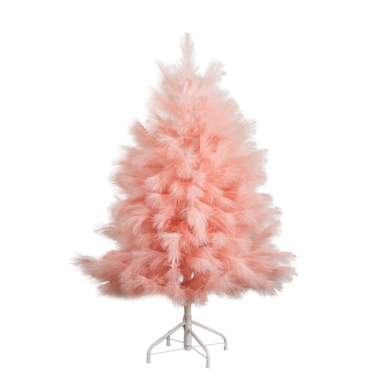 4ft. Unlit Pink Pampas Grass Artificial Christmas Tree